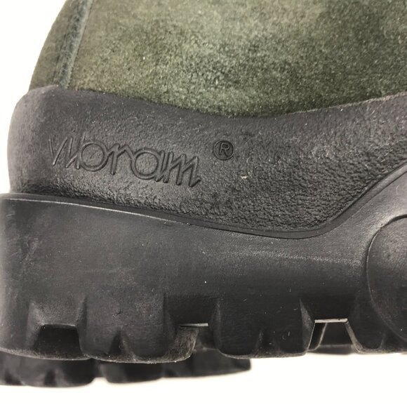 MONTRAIL Hiking Boots Womens 7.5/38.5 Green Leather Vibram Sole Made In Italy - Picture 8 of 16